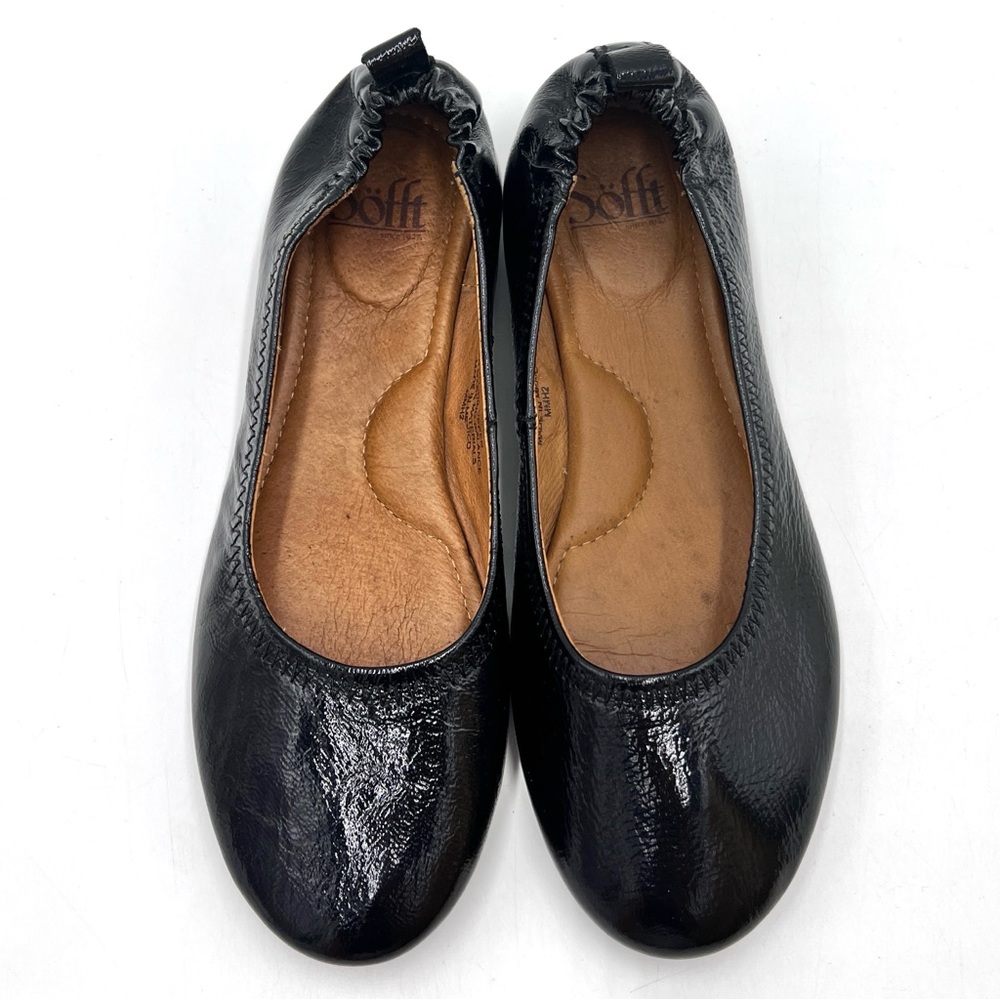 Sofft Black Patent Leather Ballet Flats